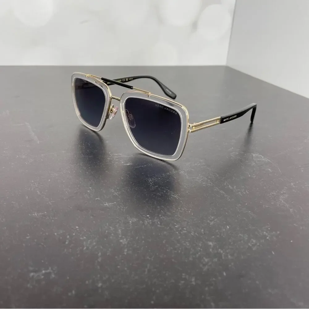 Marc Jacobs MARC 674/S 900/9O CRYSTAL Metal Sunglasses Men’s Sz 55-20-145